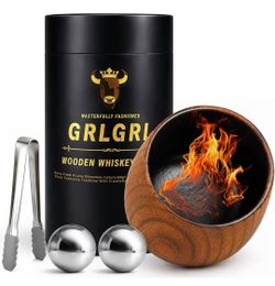 Charred Wooden Whiskey Glasses - vasos para Whiskey