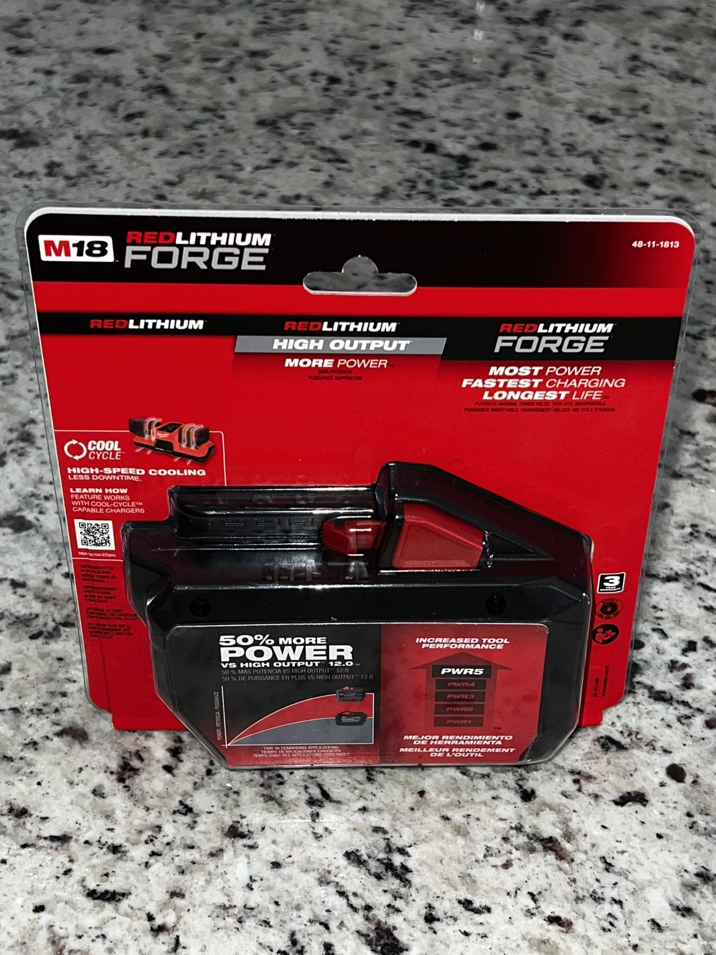 MILWAUKEE FORGE 12.0 Ah Battery. NEVER Opened Still Sealed In Package