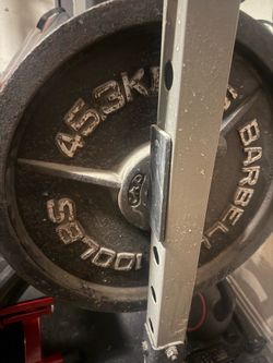 2 vintage deep dish cap brand RARE 100lb  weights
