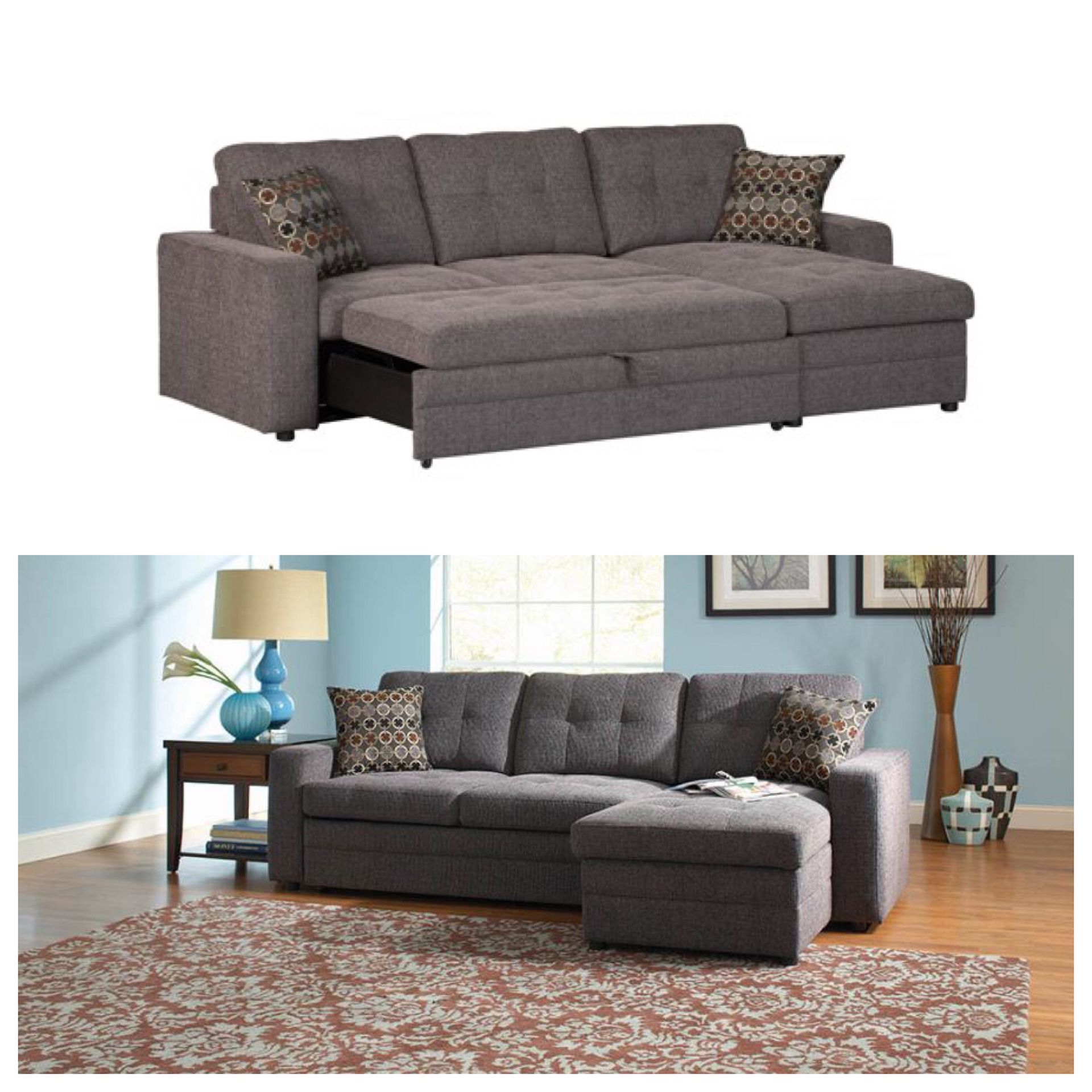 2 PCS SLEEPER SECTIONAL ... with delivery included