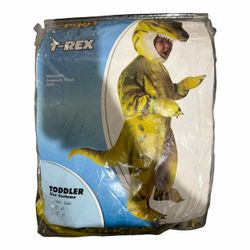 T-Rex Dinosaur Child’s Halloween Costume. Size 5t/6t (New) *Jumpsuit *Hood *Mitts.