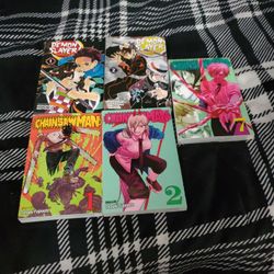 Demon Slayer And Chainsaw Man Mangas