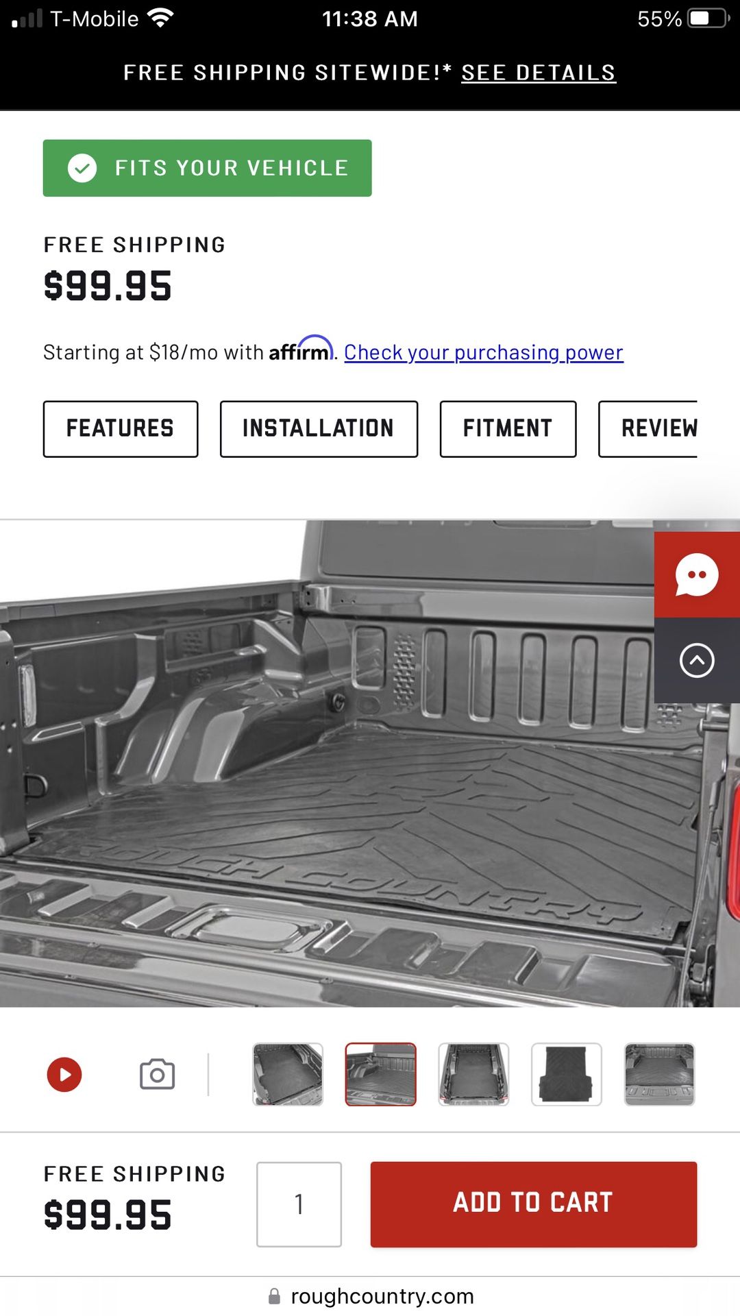 2025 Jeep Gladiator Bed Mat.