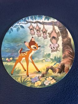 Vintage 1992 Limited-Edition Disney’s Bambi Collector Plate "What's Up, Possums?"