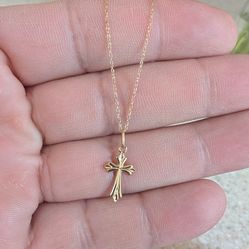 14k Gold Cross pendant
