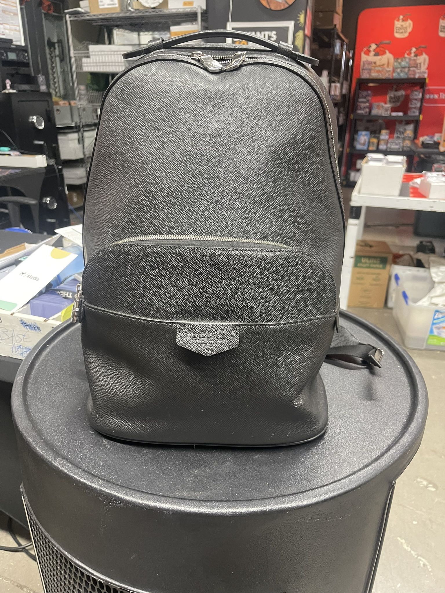Louis Vuitton Black Taiga Anton Backpack