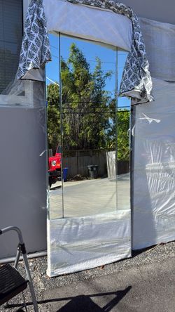 Тall professional mirrors for salon