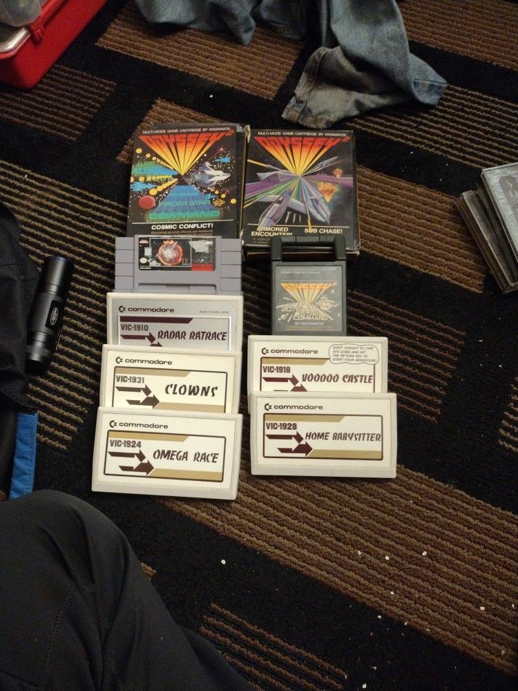 Vintage Magnavox Games And Super Nintendo