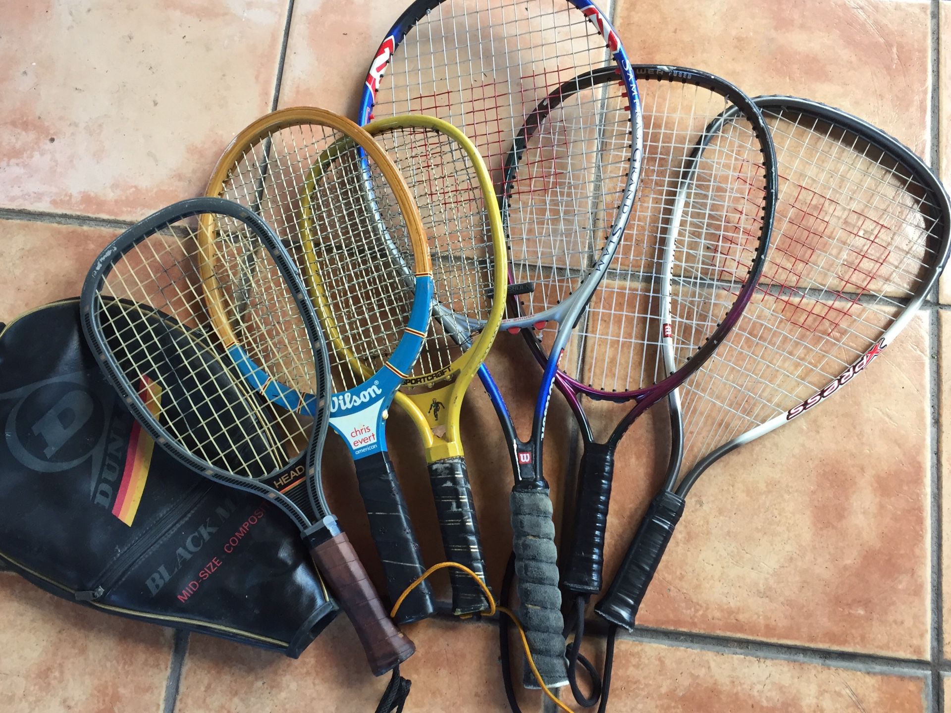 Tennis/Racked ball rackets all for $20