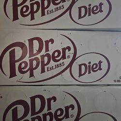 Three 12pk Diet Dr Pepper