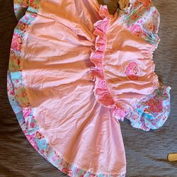 Adult baby Strawberry Shortcake Dress With Short