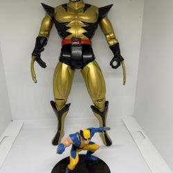 Vintage 1993 Toy Biz Wolverine Deluxe Gold Black Action Figure X-Men Marvel 10”