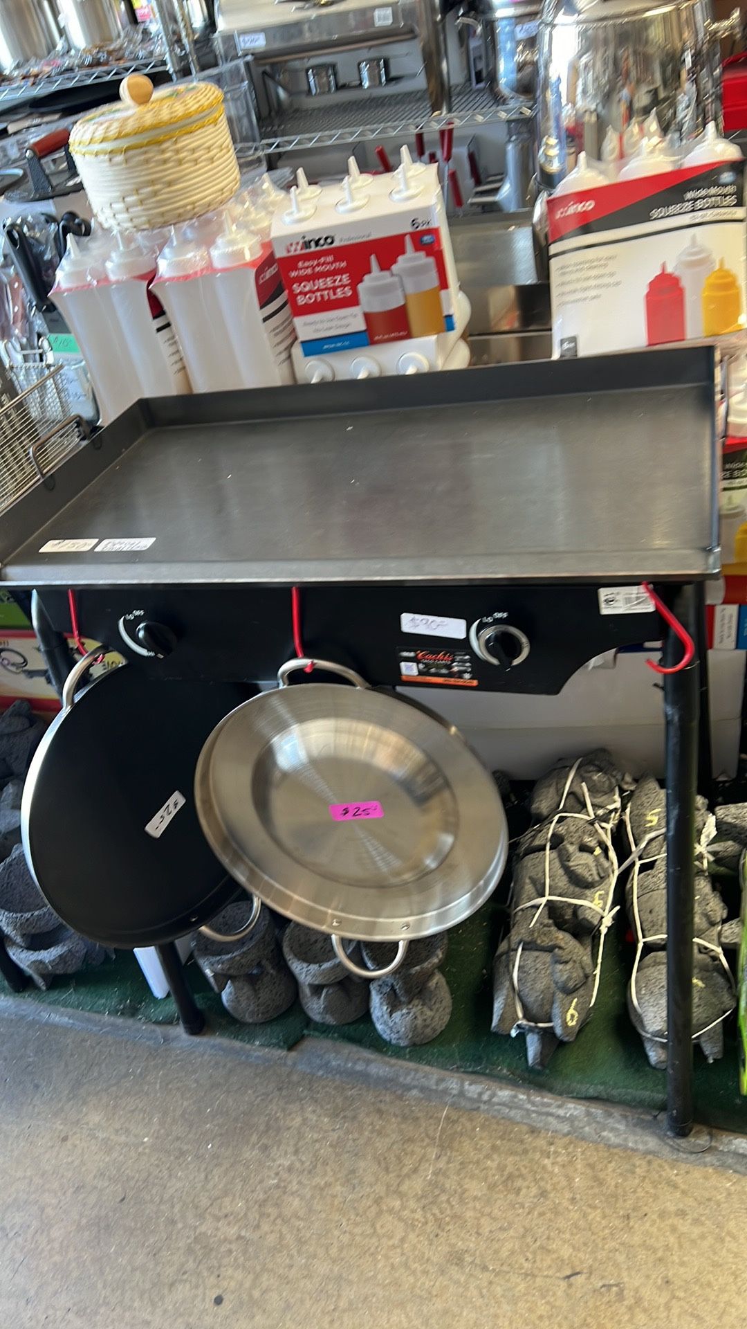 Taco Cart/ 18x31 Griddle With Stove And Hose/ Nuevo Plancha Taquera Familiar Con Plancha De 18x31 I Estufa De 2 Quemador I Mangera