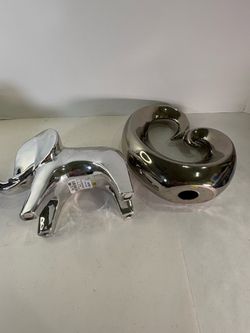 Ross Ceramic Elephant & Swirl Heart Table Decor Set