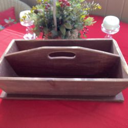 Handmade Pine Tray/Tote 11” x 19” about 5 inches deep