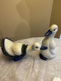 2 Ceramic Ducks 