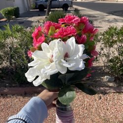 Artificial Flowers Include Vases 