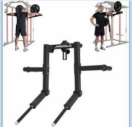 Mikolo Lateral Raise Attachment for Squat Rack, Standing Lateral Raise Machine with 1" Holes, Power Rack Cage Attachment, Upper Body Strength Training