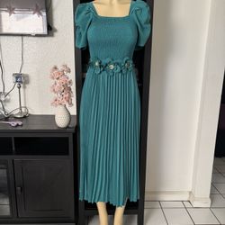 Hermoso Vestido (S,M,L) Dress with Floral Waist