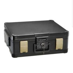 Honeywell 0.39 cu. ft. Molded Fire Resistant and Waterproof Legal Document Storage Chest with Key and Double Latch Lock
