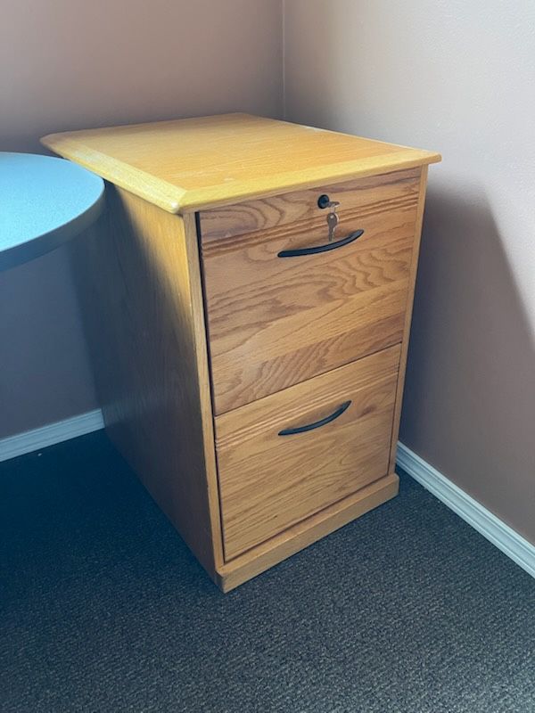 Wood File Cabinet