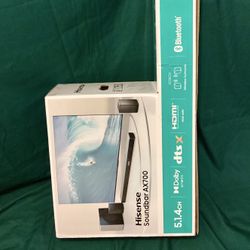 Hisense AX700 5.1.4ch Dolby Atmos Soundbar - 600W, Wireless Rear & Sub, 4K HDR, Bluetooth