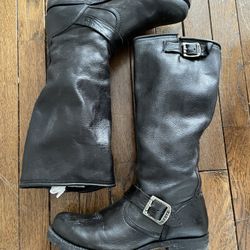 FRYE Veronica Leather Mid Boots Size 8.5M - LIKE NEW