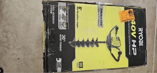 RYOBI 40V HP Brushless Cordless Earth Auger with 8 in. Bit