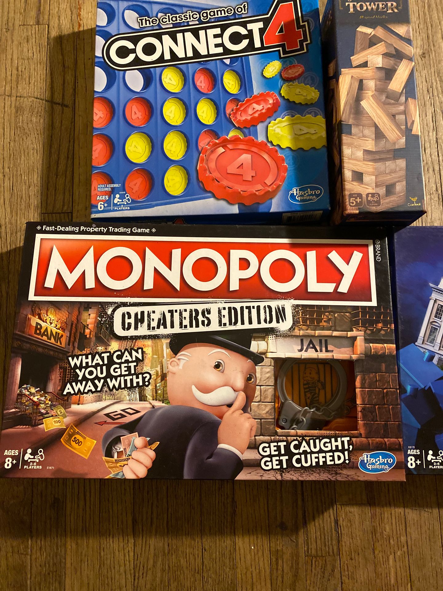 Monopoly editions / Connect 4 / Jenga complete