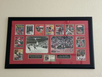 Michael Jordan Signed 3,000 Points Card, Sport Illustrated Covers, The Last Shot, and NCAA Title Shot