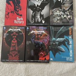 Lot Of 6 Batman Comic Collections, 4 Hardcover!