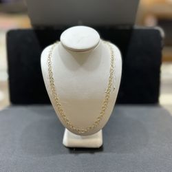 14K Women’s Link Necklace 17inch 