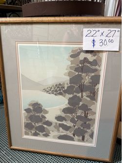 Beautiful Wood Framed Print for any small Space