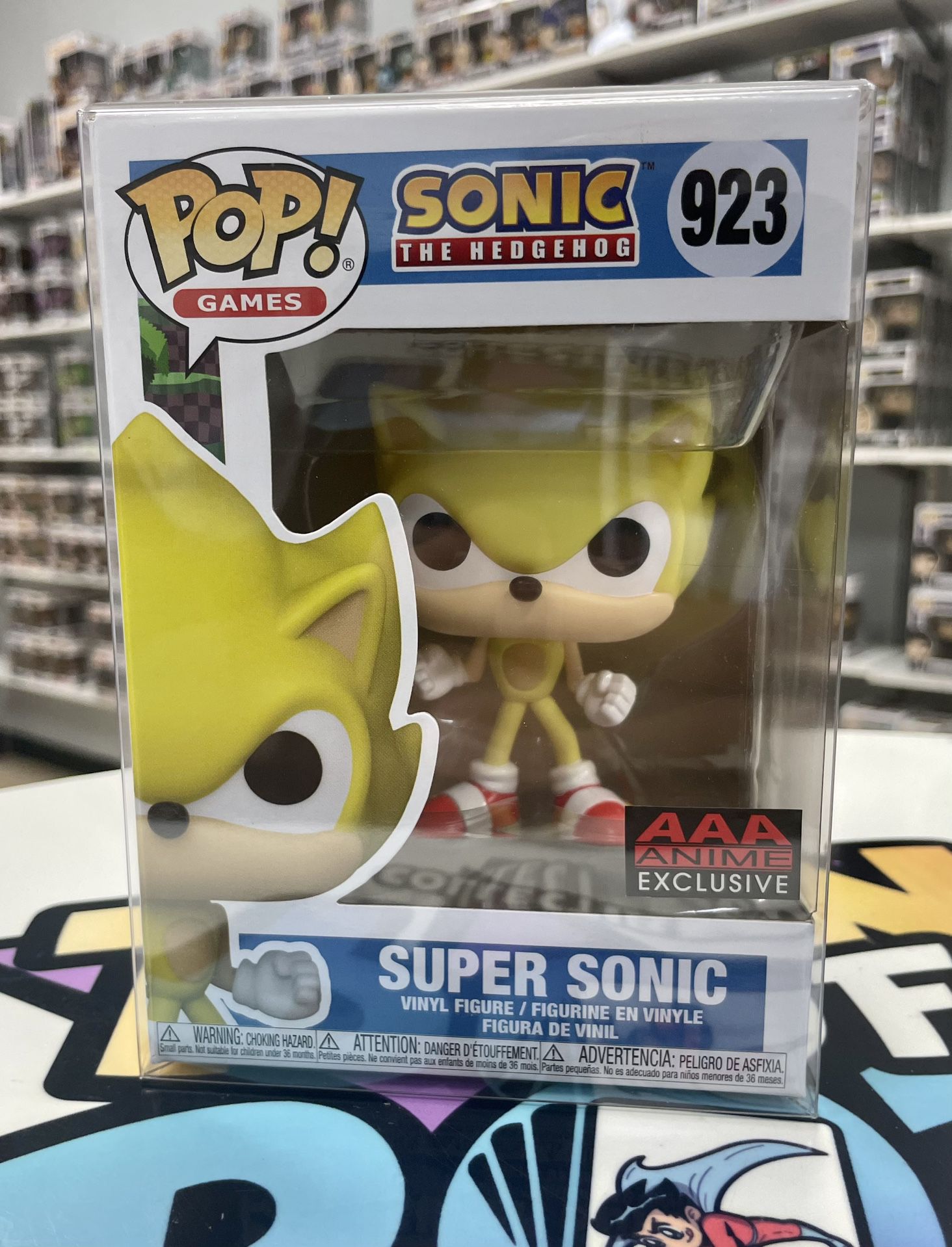 Funko Pop Sonic The Hedgehog #932 Super Sonic AAA Exclusive