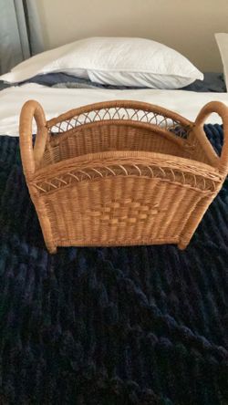 Rattan Magazine Holder