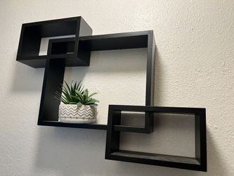 Lamps(x2) And Wall Shelf