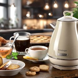 RETRO ELECTRIC KETTLE FOR INFUSIONS AND HERBAL TEAS