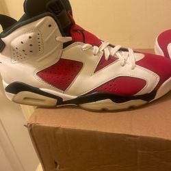 Jordan Retro 6 Carmine Size 9.5  Men Pre Owned $115 