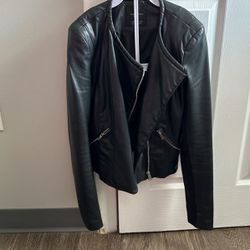 Zara Faux Leather Jacket 