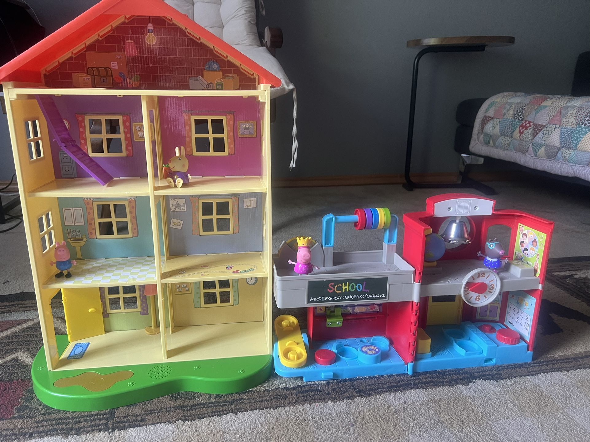 Two Different houses With Characters .