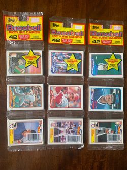Vintage 1989 Topps Baseball Cards Rack Packs Lot of 3
