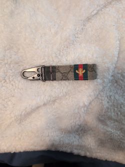 Upcycled Gucci Keychain Made With Real Gucci Material