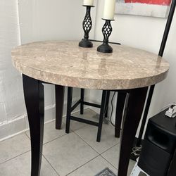 Granite Pub Table with Chairs 