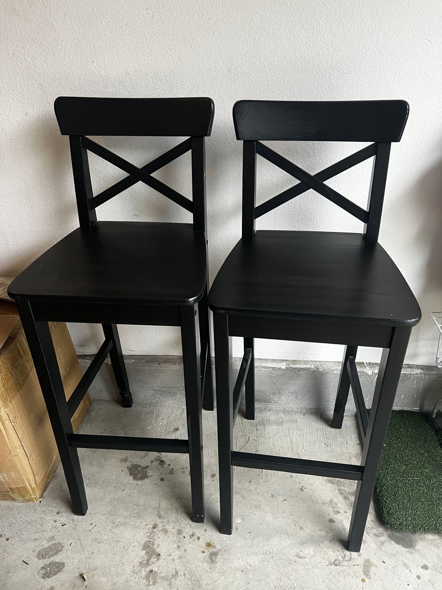 Bar stool with backrest 2pcs