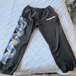 “STUSSY” Worldwide Sweatpants Loose Fitted