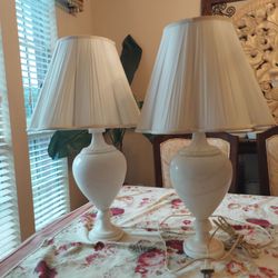 Vintage Italian Marble Alabaster Lamps