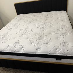 King Size Mattress And Metal Frame