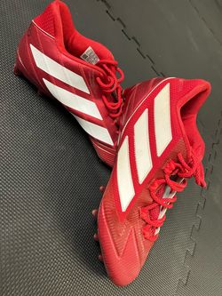 adidas Red White Football Cleats Men’s 12.5 EU 47⅓ FG2304