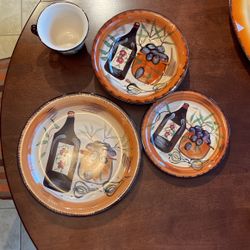 Tuscan Design Dinnerware & Serving Dishes - New In Boxes 