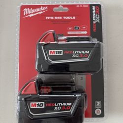 Milwaukee M18 Battery Pack 3.0Ah (2-Pack)